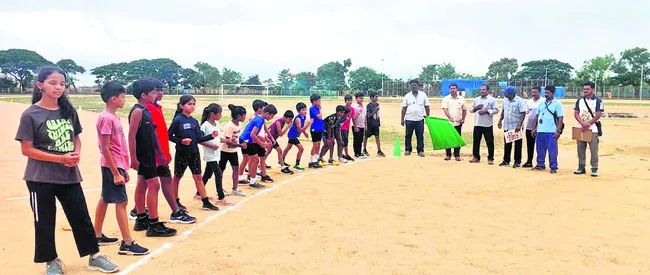 ఉత్సాహంగా జిల్లాస్థాయి అథ్లెటిక్స్ ఎంపిక