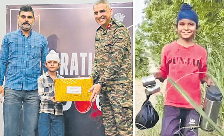 10-year-old Punjab boy who supplied tea to soldiers battling gunfight felicitated by Army2
