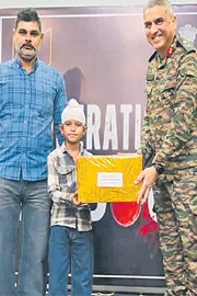 10-year-old Punjab boy who supplied tea to soldiers battling gunfight felicitated by Army12
