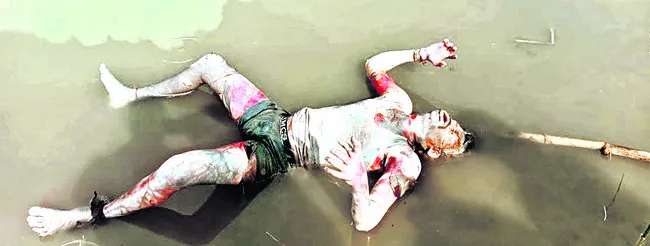 చెరువులో భవన నిర్మాణ కార్మికుడు మృతి 