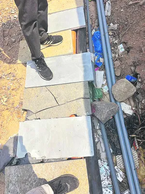 Puppal Guda: Cables laid without digging a trench