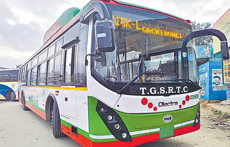 The center is awarding the contract of electric buses to a private company