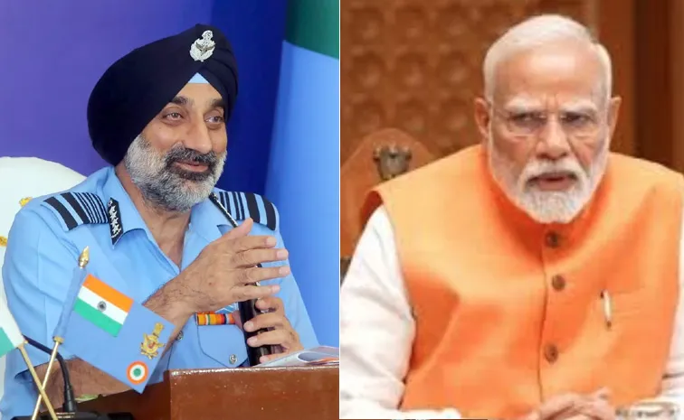PM Modi meeting With Air Force Chief Air Marshal Amar Preet Singh1