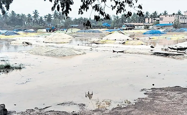 Paddy Stocks Soaked In Unseasonal Rains: Andhra pradesh