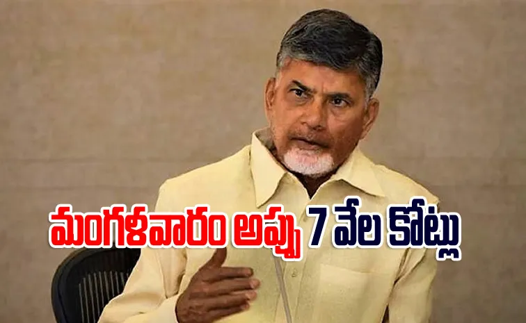 Chandrababu Naidu Government Records In Debt