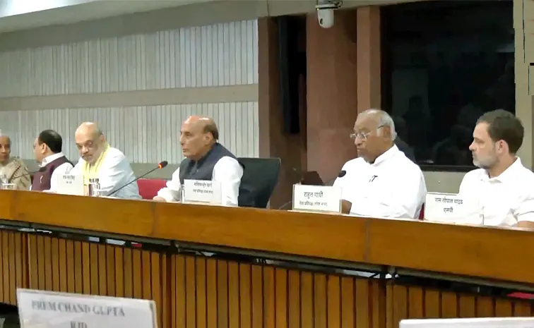 Centre holds all-party meeting to brief Operation Sindoor