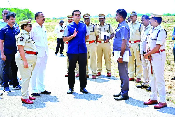 సీఎం పర్యటనకు పటిష్ట బందోబస్తు 