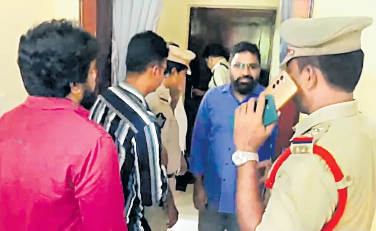 Chandrababu Govt Police Searches at Sakshi Editor Dhananjaya Reddy residence