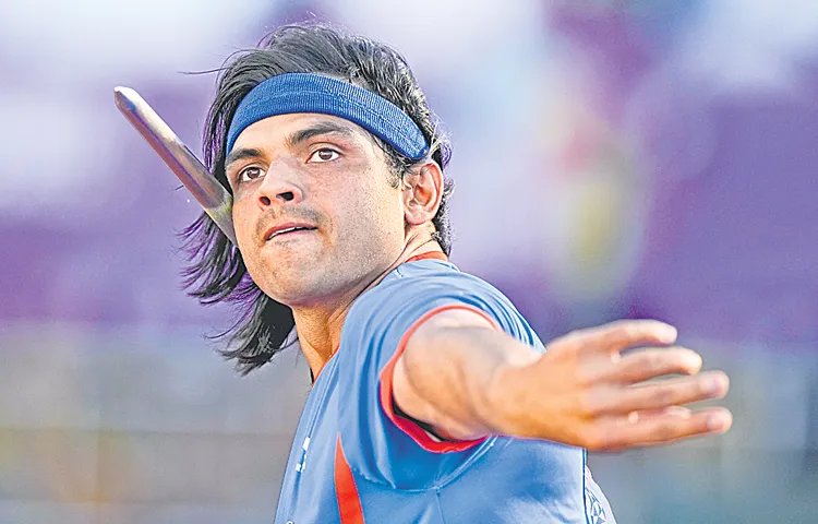 Neeraj Chopra at the Ostrava Golden Spike Meet