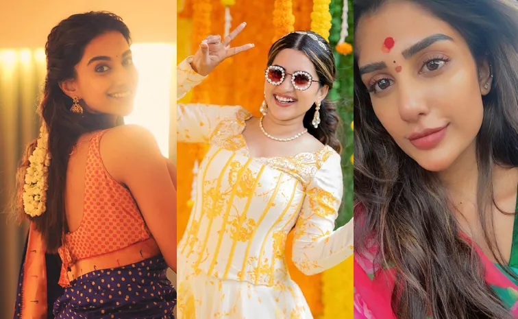 మల్లెపూలతో మీనాక్షి చౌదరి.. పూజ చేసిన సుప్రీత