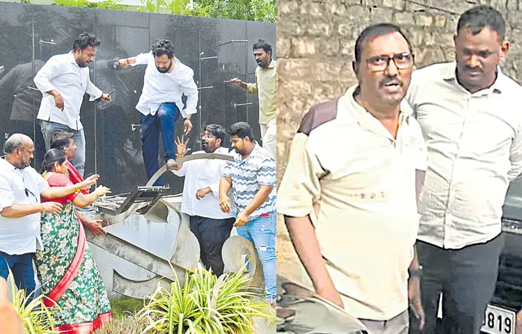 Attacks on Sakshi offices across the state