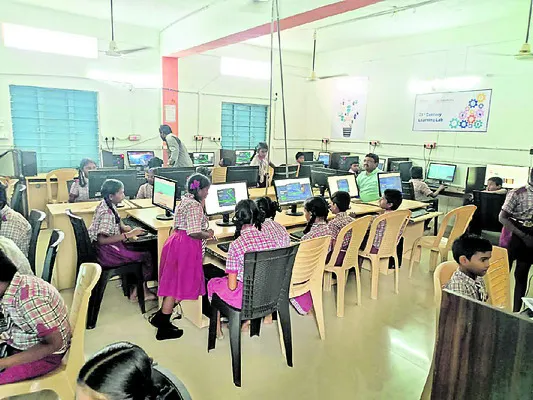 ఆదర్శం.. ఒంటిమామిడిపల్లి పాఠశాల
