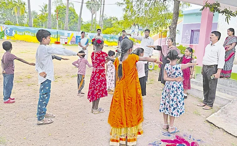 Narapunenipalli Primary Higher Secondary School Development in Wyra Mandal Khammam