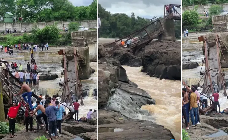 Indrayani River Bridge Collapses At Kund Mala1