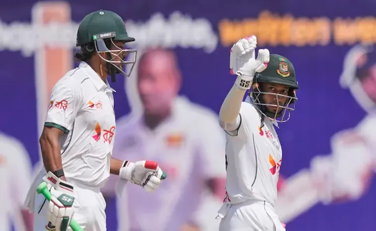 Najmul Shanto, Mushfiqur centuries power Bangladesh to strong Day 1 vs Sri Lanka1
