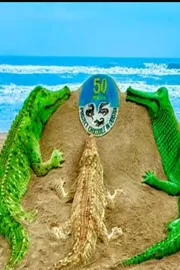 World Crocodile Day 2025 Interesting facts sudarsan pattnaik sand art3