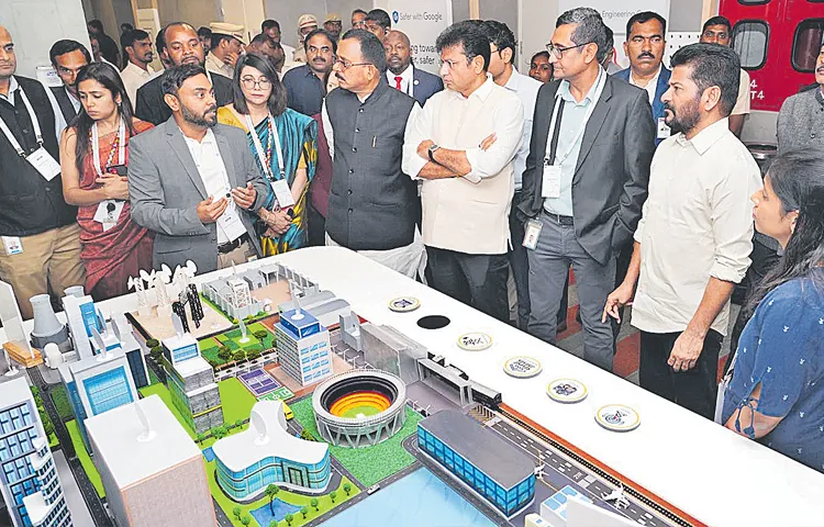 CM Revanth at the inauguration of Google Safety Engineering Center