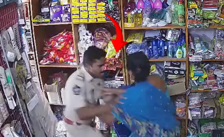 SI Ramesh Babu of Marripudi is accused of committing atrocities