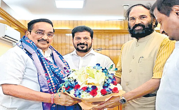 CM Revanth, Minister Uttam proposal before CR Patil on Ichampalli