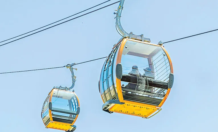 First Ever Ropeway in Golconda Fort