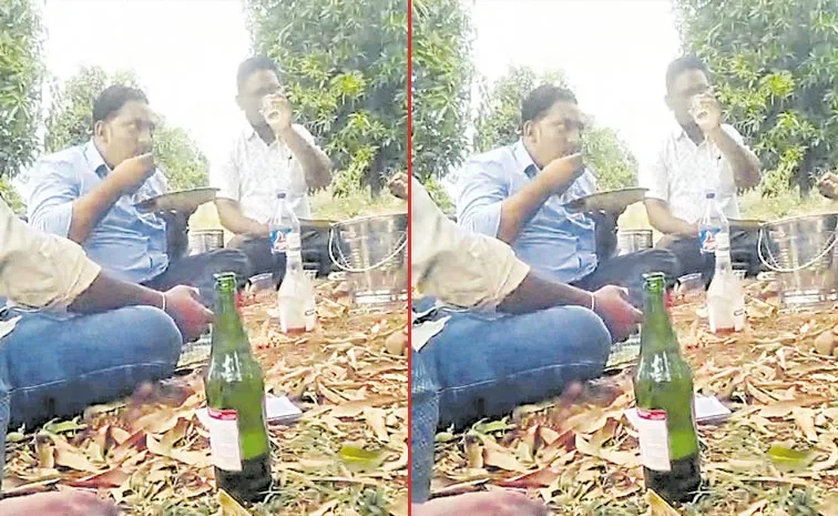 Field assistant alcohol during working hours: Nandyal district