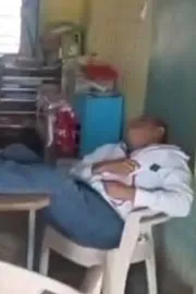 Maharashtra Teacher Naps Snores For 30 Minutes In Class Full Of Children1