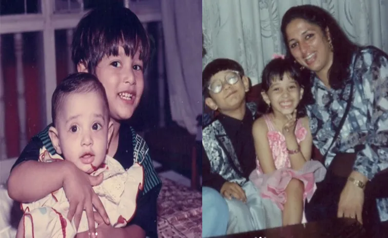 Star Actress Shares Childhood Pics With Her Brother Birthday Occassion