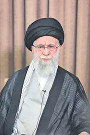 Iran Supreme Leader Ayatollah Ali Khamenei being guarded deep bunker2