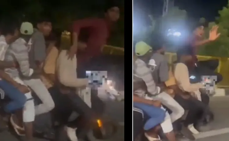 Dangerous Motor bike stunt TSRTC Md VCsajjanar reaction1