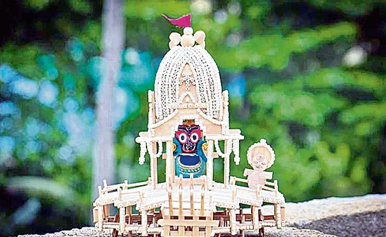 Jagannath Rath Yatra prepaations and holy Tulsi garland