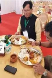 Maharashtra government Silver dinner plates 5000 per meal11