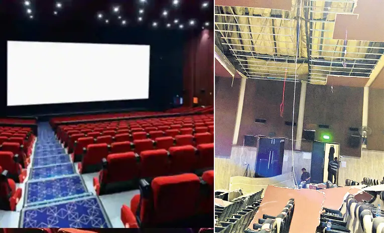 Mahabubabad Mukunda Theatre Slab Collapsed