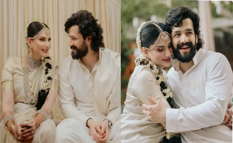 Akhil Akkineni Shares His Marriage Pics After Marriage with Jainab