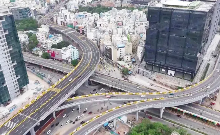 CM Revanth Inaugurates Gachibowli-Kondapur Flyover In Hyderabad