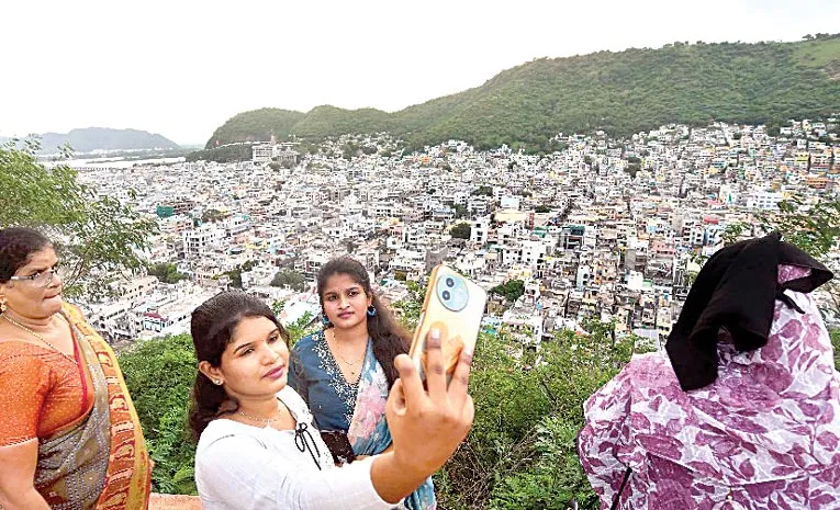 Vijayawada's Gandhi Hill with historic place
