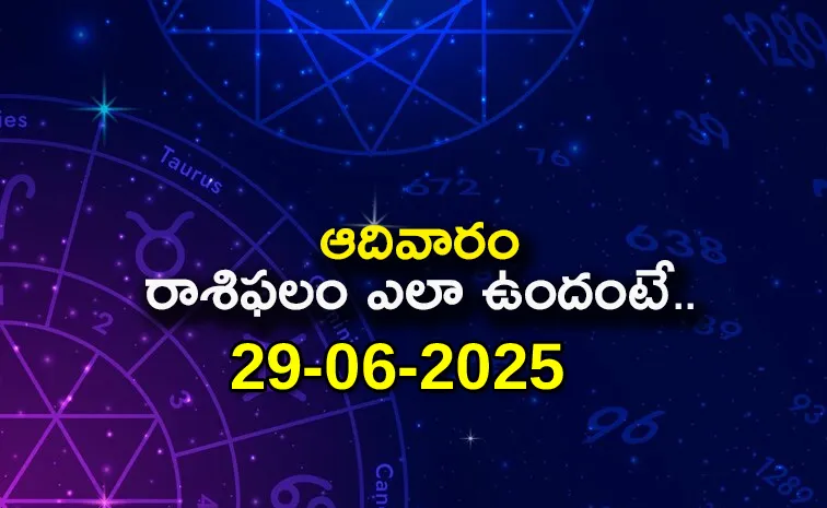 Rasi Phalalu: Daily Horoscope On 29-06-2025 In Telugu