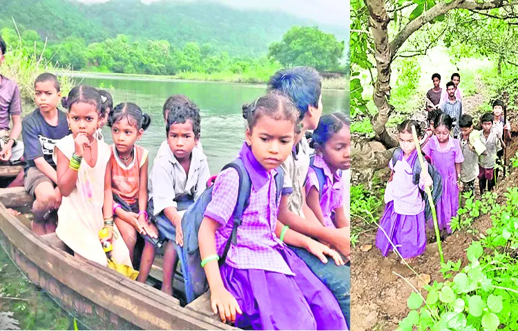 Childrens dangerous journey to school