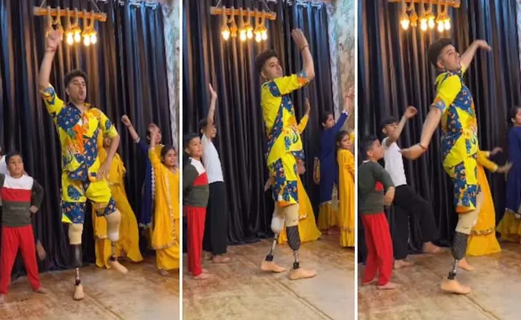 specially abled choreographer dancing with students viral video Goes Viral