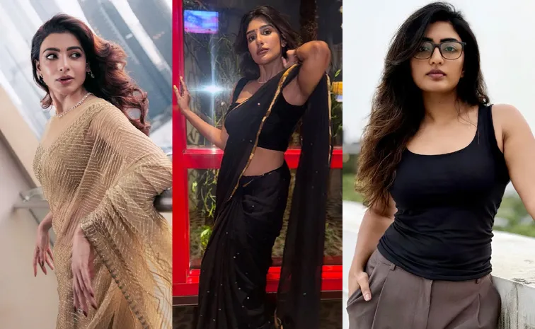 బ్లాక్ శారీలో సుప్రీత.. లుక్ మార్చేసిన ఈషా