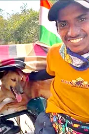 Viral Video: Bihar Man Travels 12000 Km Across India With His Dog12