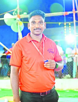 జాతీయ బీచ్‌ కబడ్డీ పోటీలకు అంపైర్‌గా వీరస్వామి