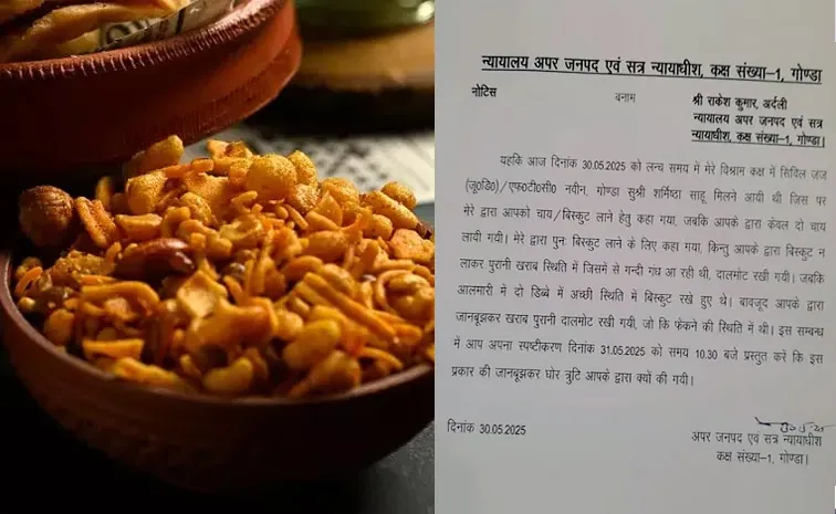 Up Judge Seeks Explanation From Staffer For Serving Stale Snack