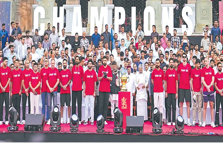 RCB victory celebration in Bengaluru