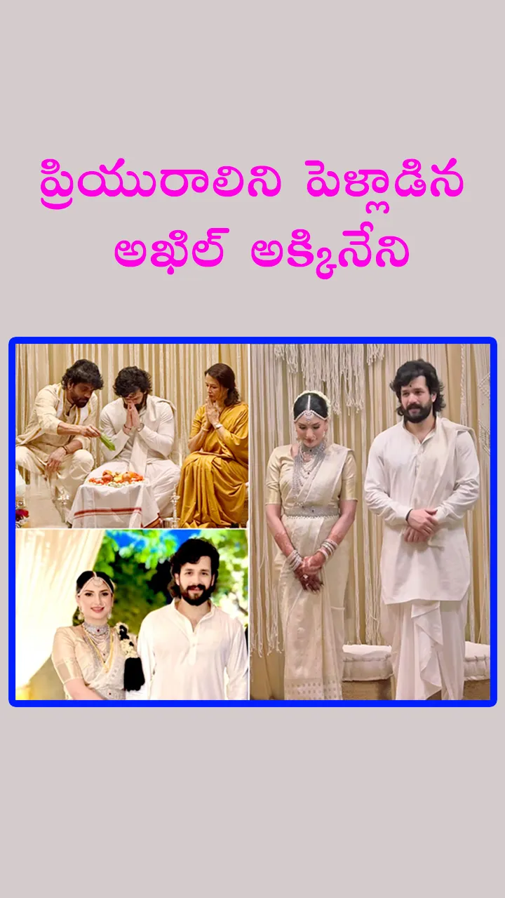 akhil akkineni and zainab got married