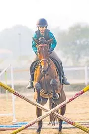Equestrian Dhruva achieved a silver and gold medal in horse riding 7