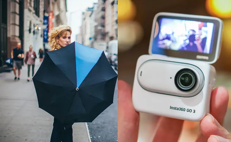 Monsoon Gadgets Dyavol alert umbrella insta 306 camera waterproof speaker