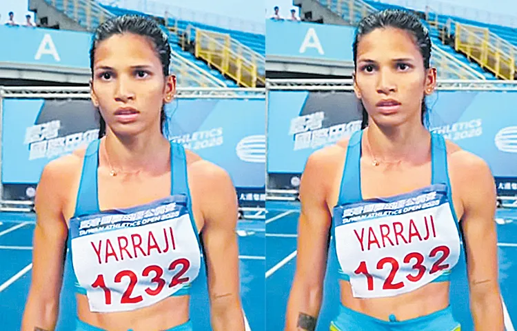 Jyoti Yarraji wins gold medal