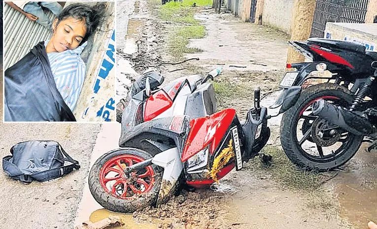 రోడ్డుప్రమాదంలో బీటెక్‌ విద్యార్థిని మృతి