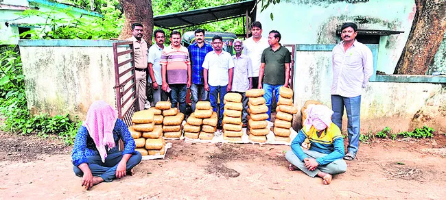 180 కిలోల గంజాయి స్వాధీనం 