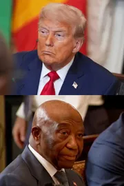 Trump praises English speaking Liberian Prez Boakai Troubles Him1
